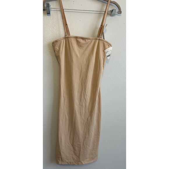 NWT Vassarette Ladies slip Dress Firm Tummy Control Slip Body Shaper Nude Large - Picture 1 of 9